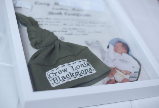 Newborn MUST Have - Mess Free Footprint Ink Pad/ Shadow Box