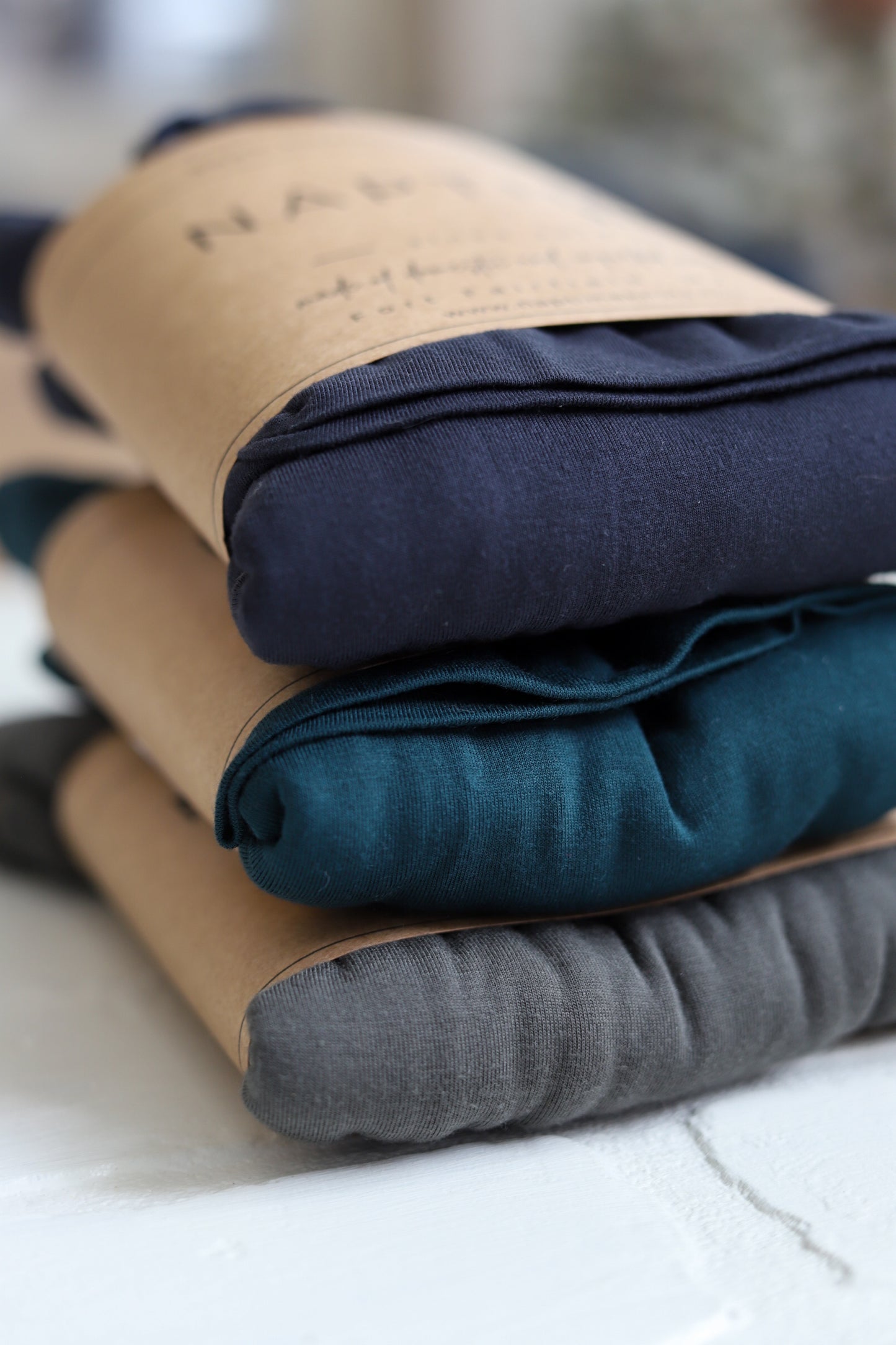 BLUE | MUSHROOM | CEMENT | ROSEWOOD -Bamboo NB Top Knot Hat/Swaddle Sets