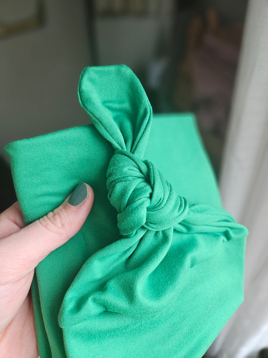 Kelly Green Swaddle and Newborn Hat