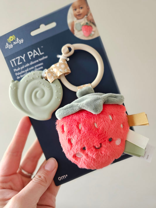 *New* Itzy Pal™ Plush + Teether: Strawberry