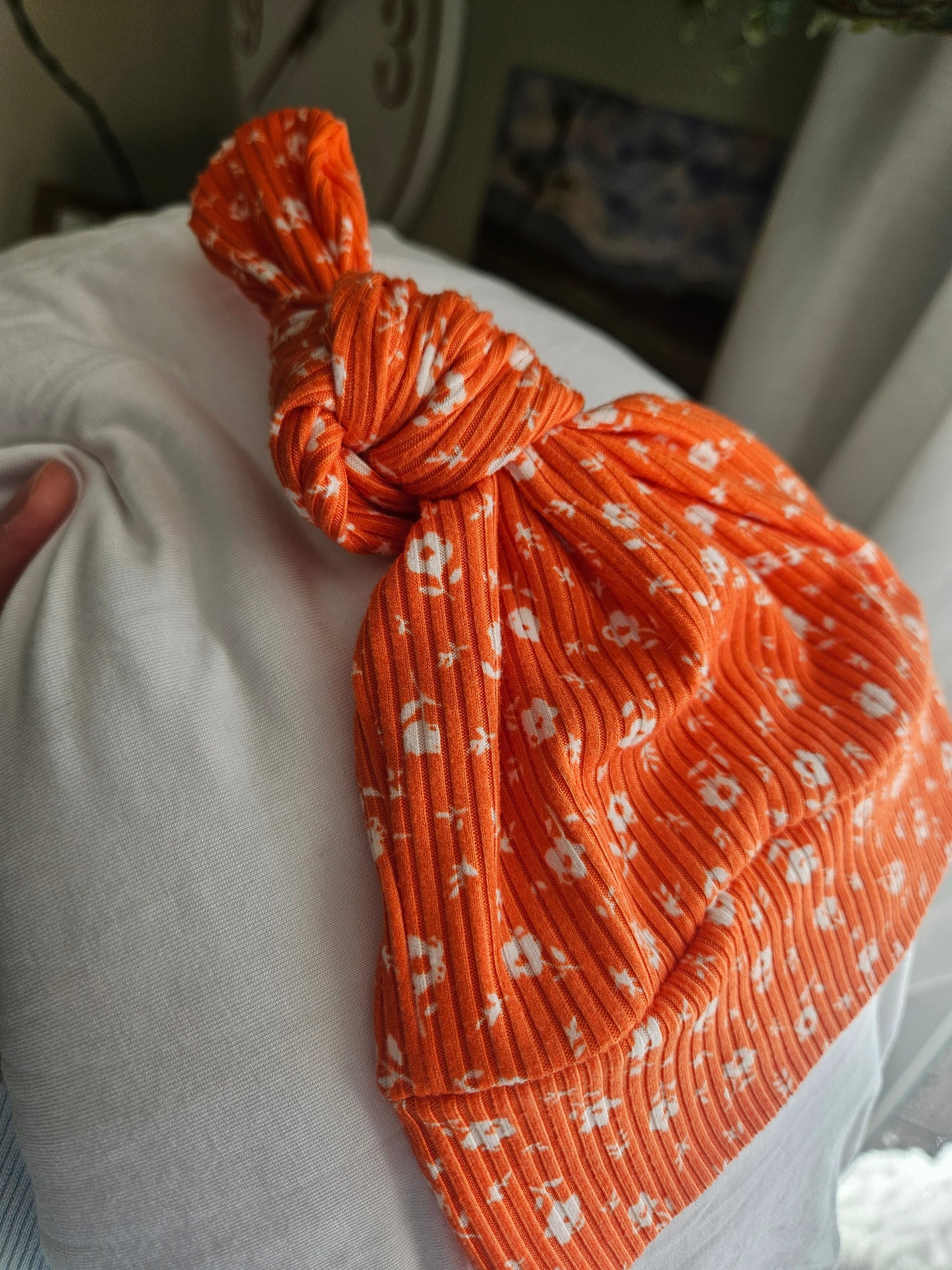 Newborn- Single Top Knot Hat