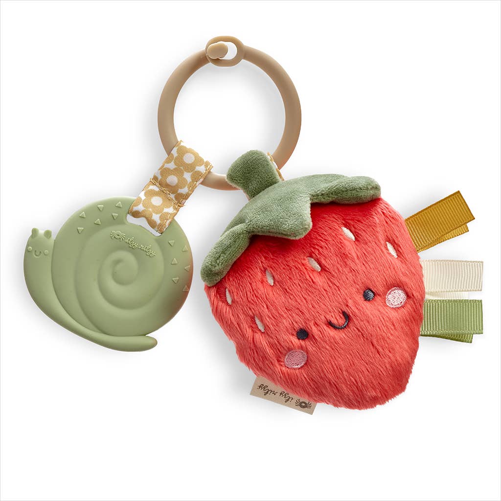 *New* Itzy Pal™ Plush + Teether: Strawberry