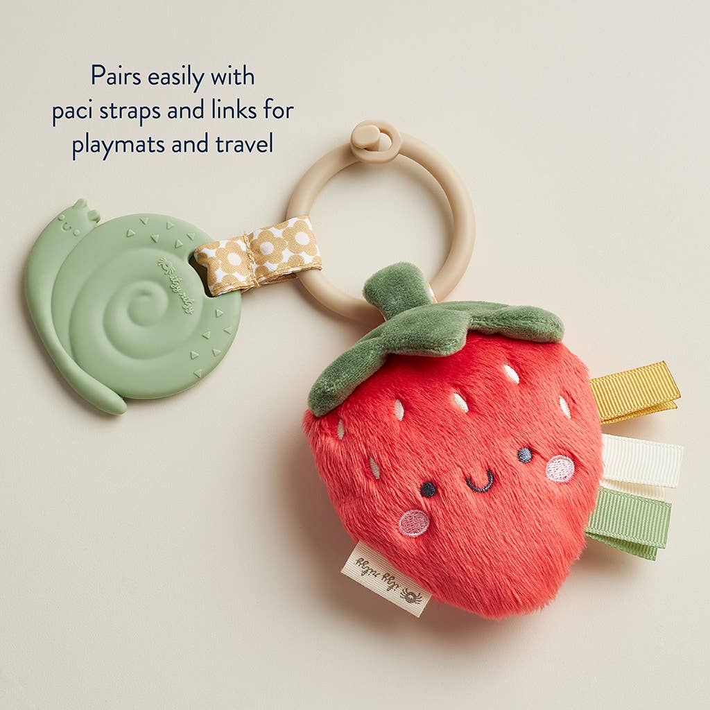 *New* Itzy Pal™ Plush + Teether: Strawberry