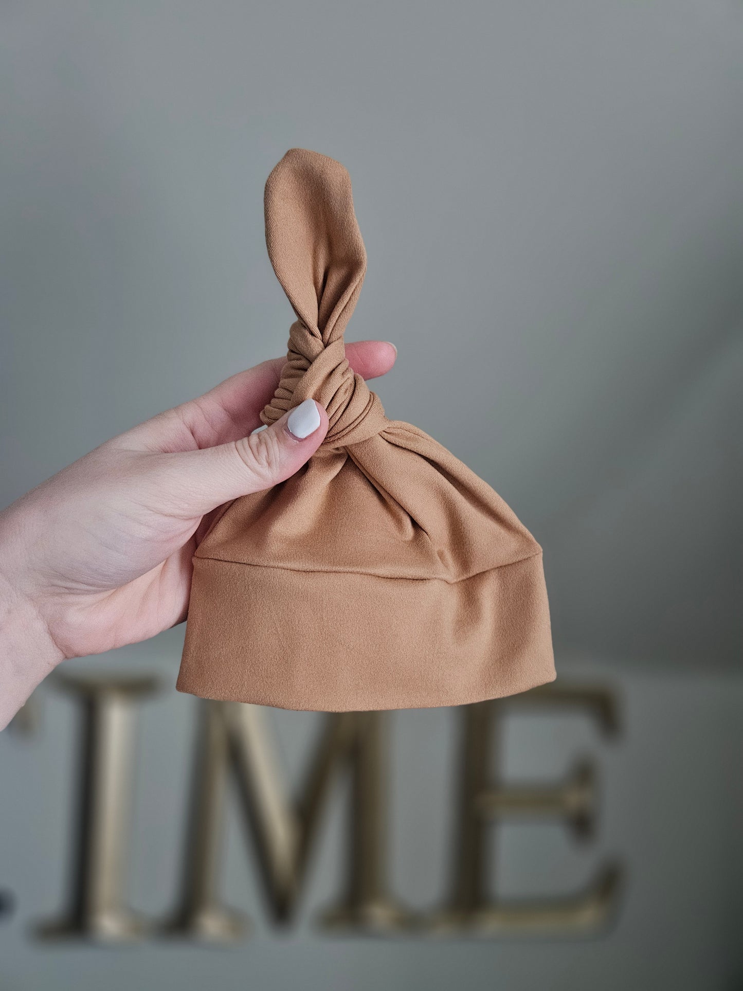 Newborn- Single Top Knot Hat