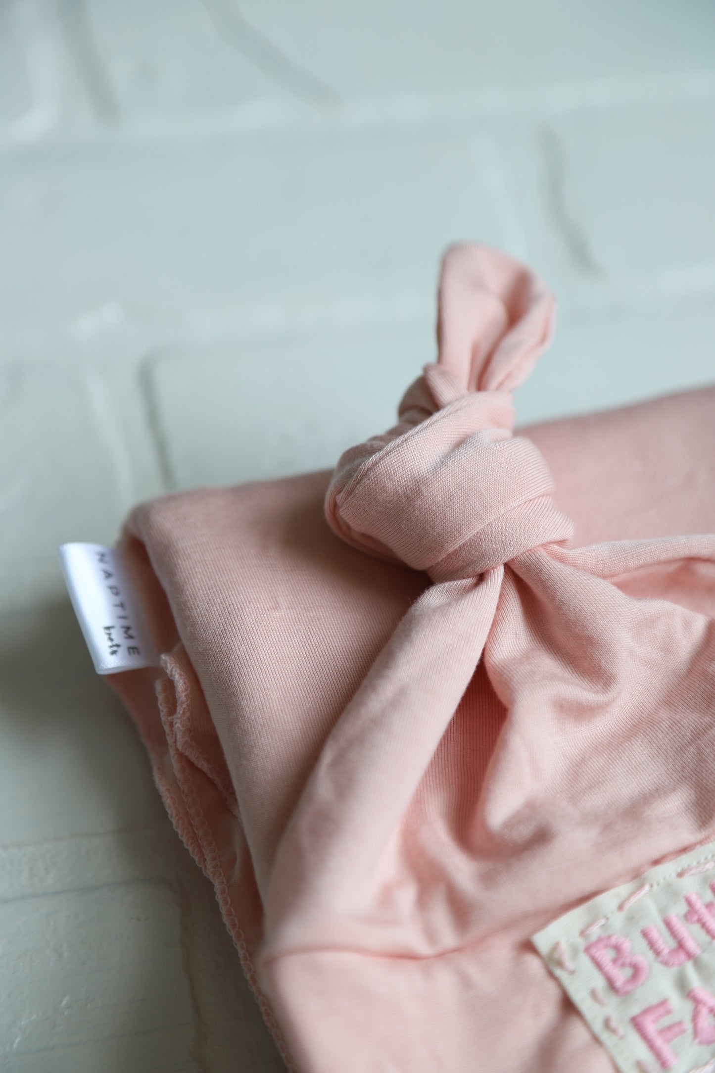 Blush Pink Bamboo Hat/Swaddle Sets