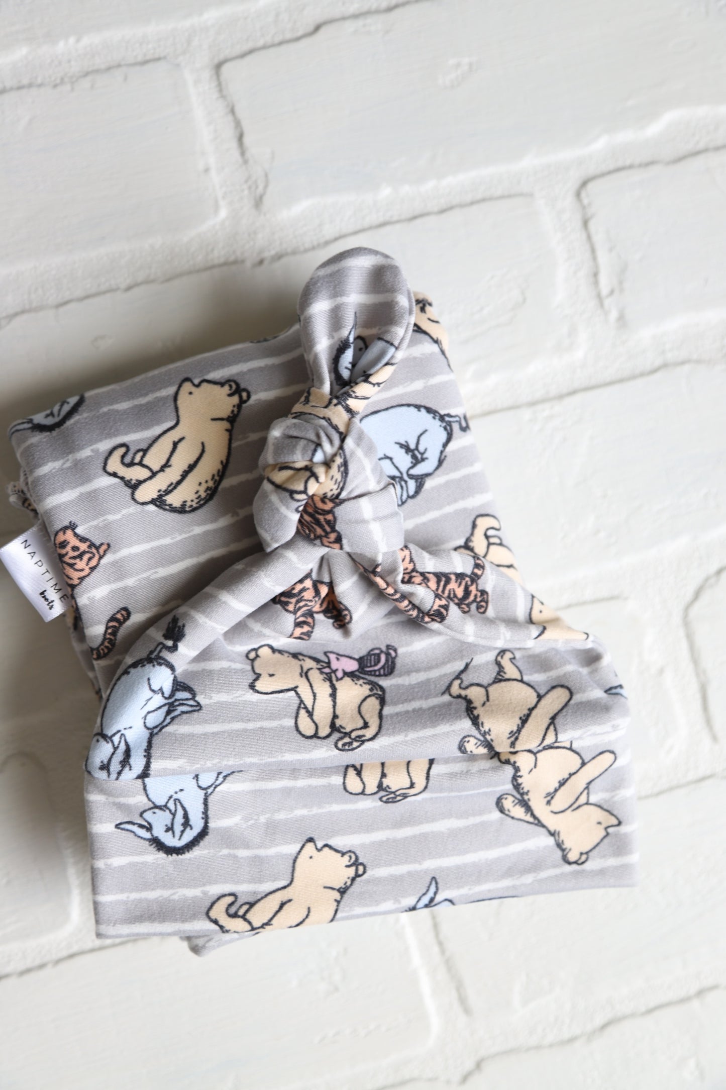 Winnie the Pooh Swaddle and Newborn Hat Set