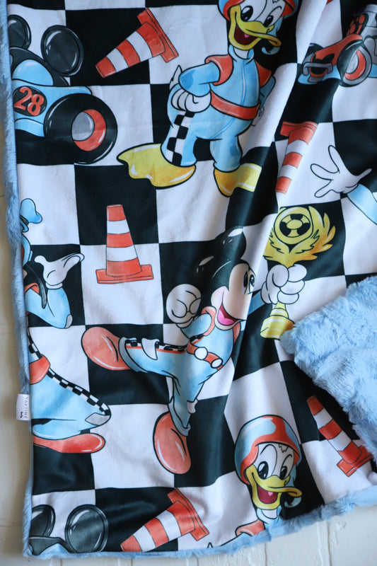 Mickey Mouse Roadsters XL Lovey Blanket (larger size)
