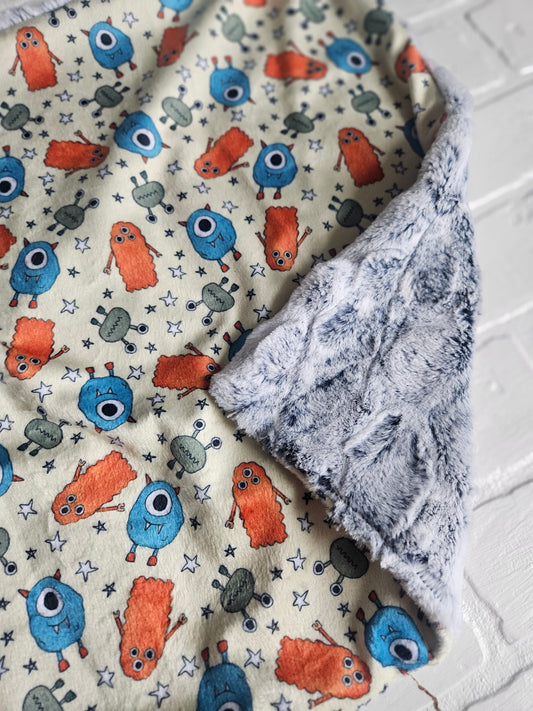 Monsters Lovey Blanket
