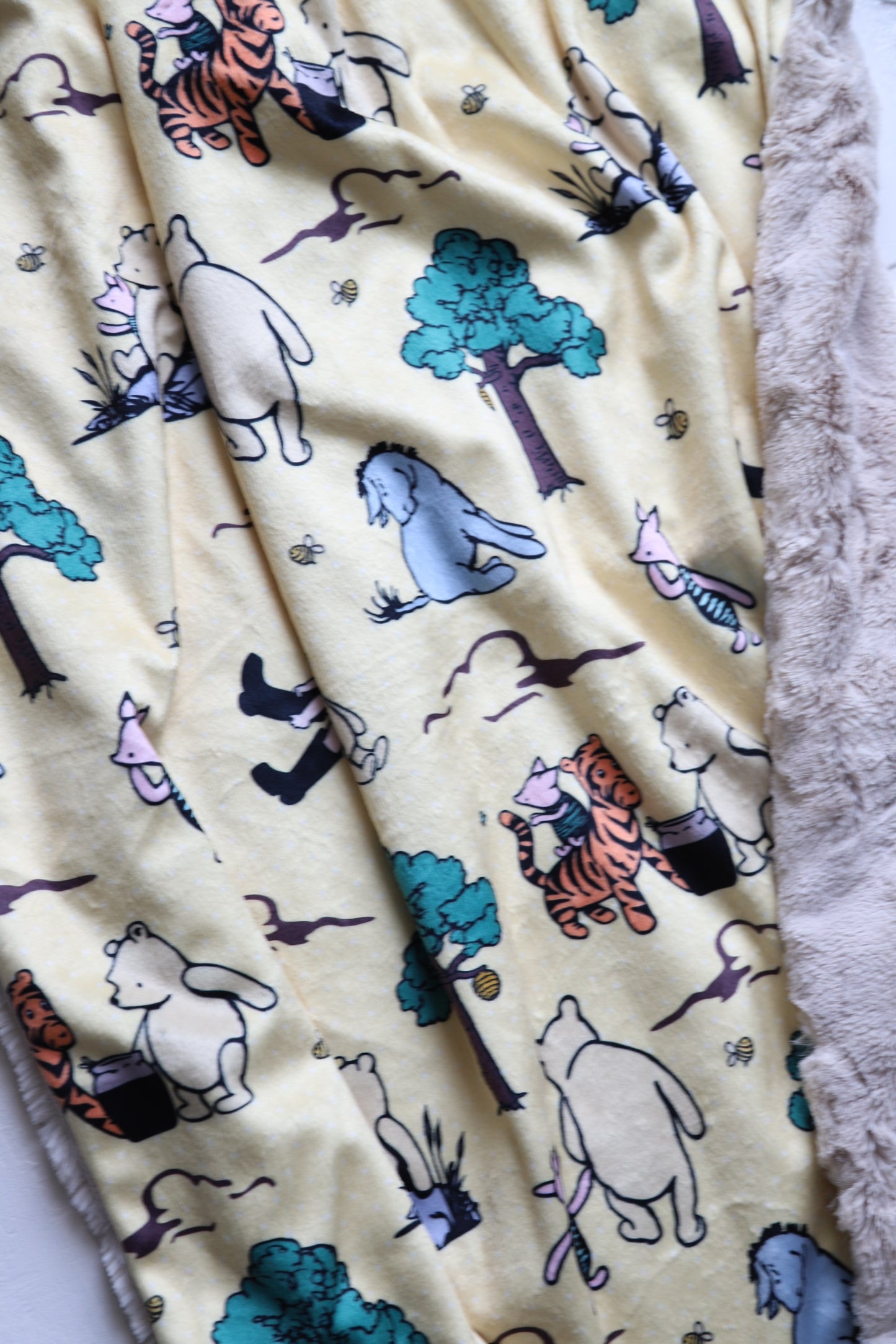 Winnie the Pooh Stripe XL Lovey Blanket (larger size)