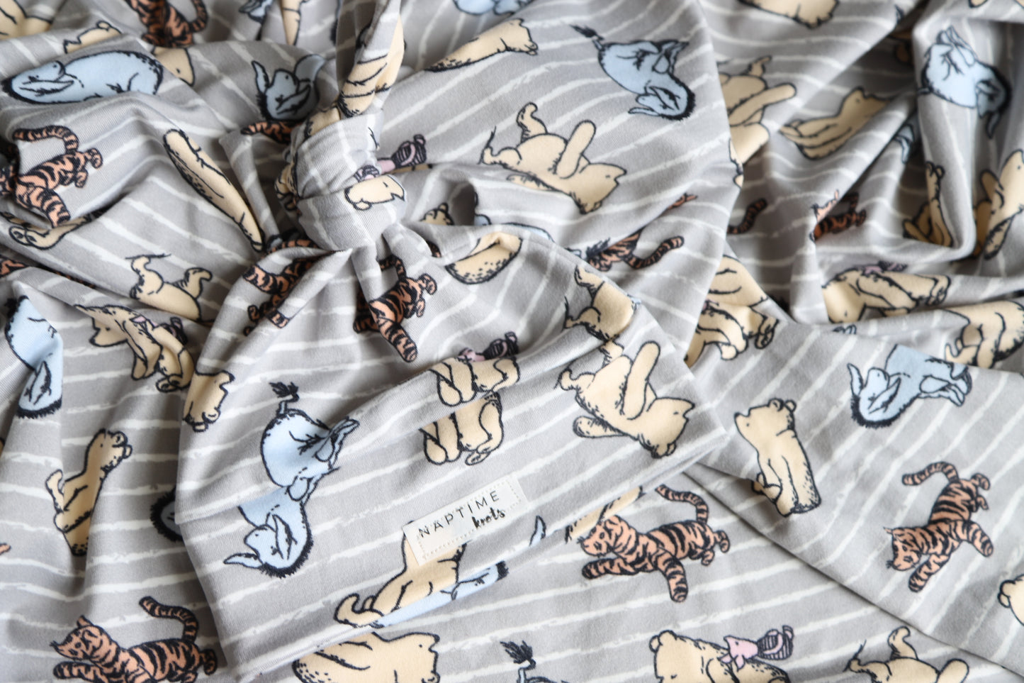 Winnie the Pooh Swaddle and Newborn Hat Set