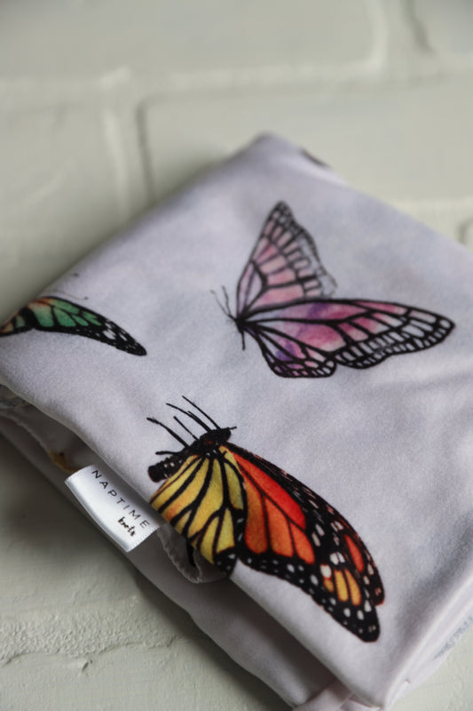 Butterfly Swaddle and Newborn Hat