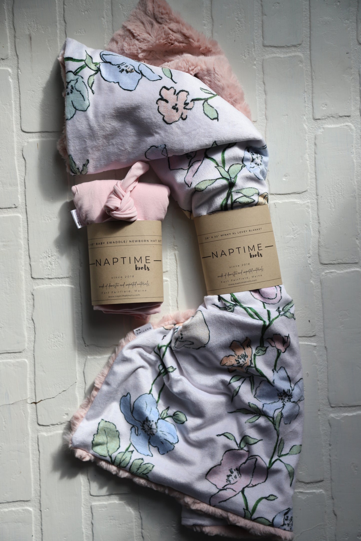 Pink Taylor Floral XL Lovey (bigger size)