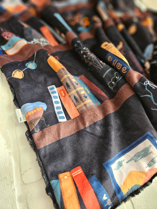Library Bookcase XL Lovey Blanket (larger size)