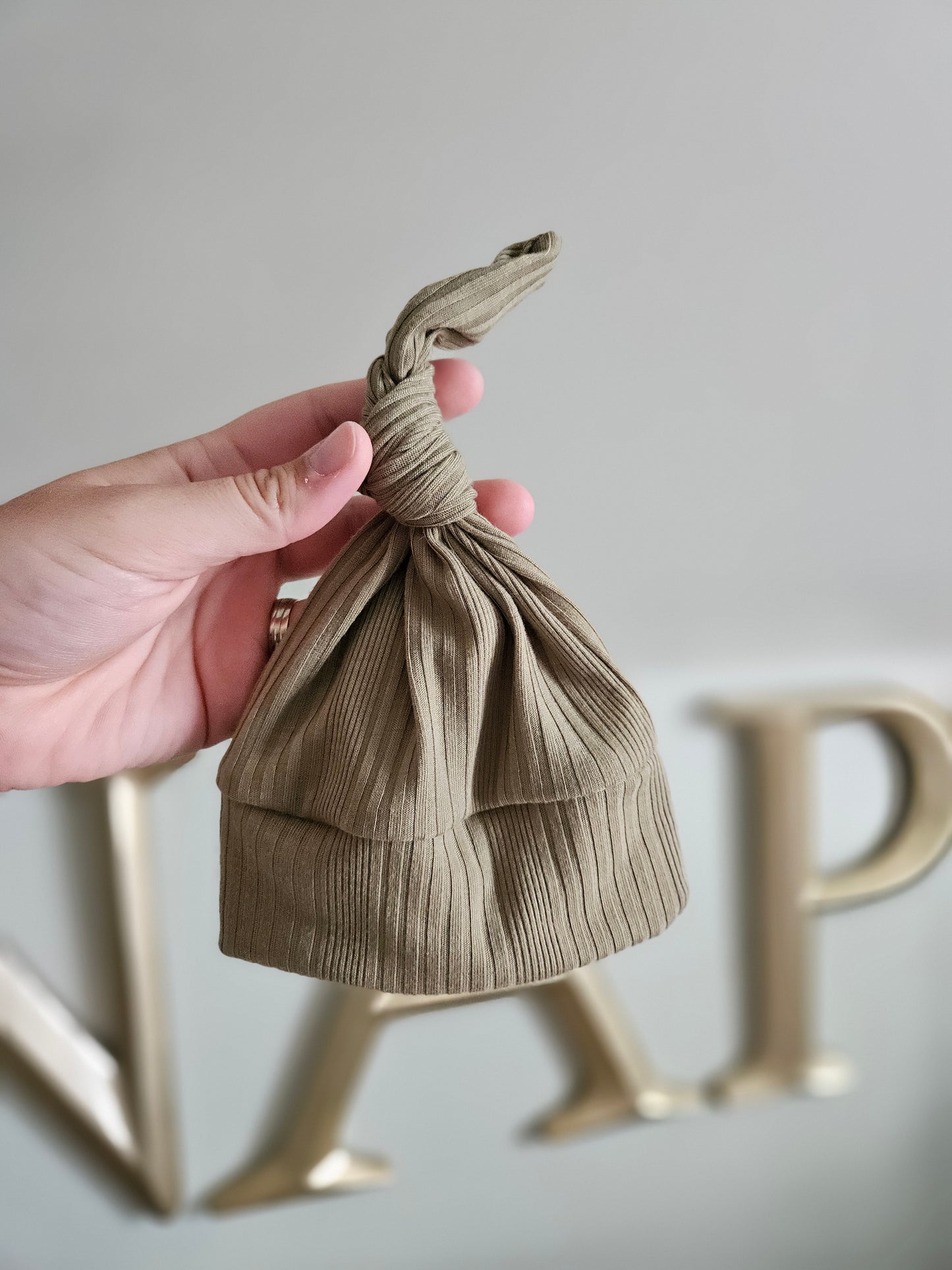 Newborn- Single Top Knot Hat