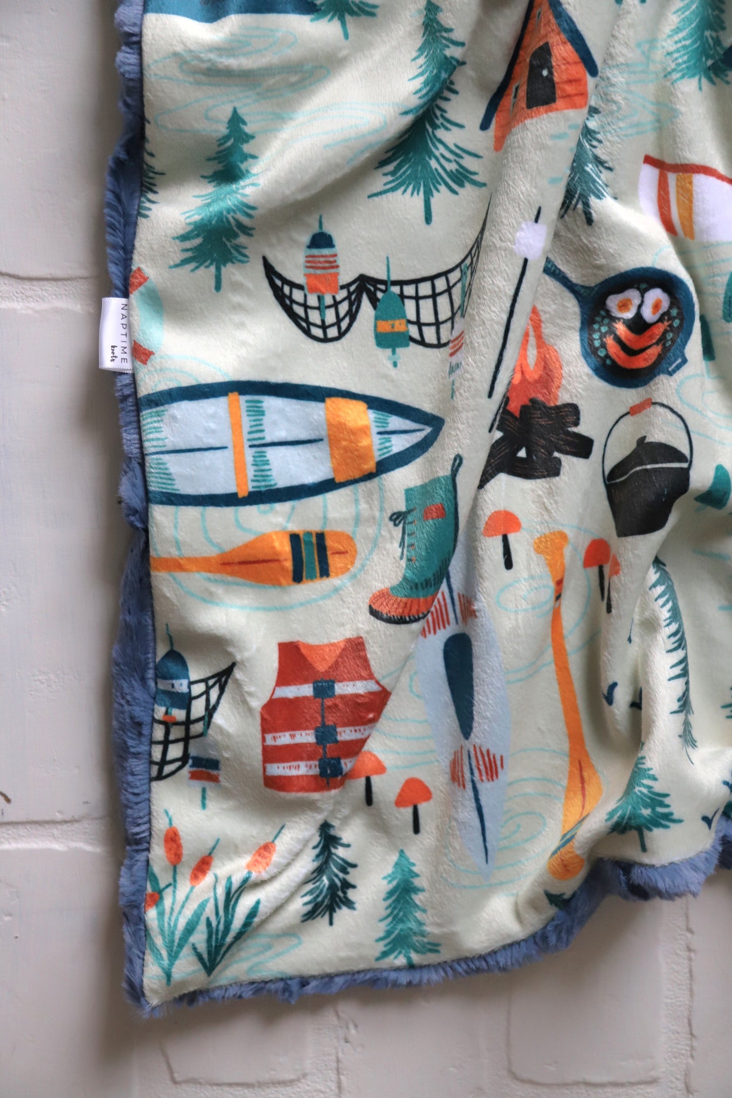 Camping XL Lovey Blanket (larger size)