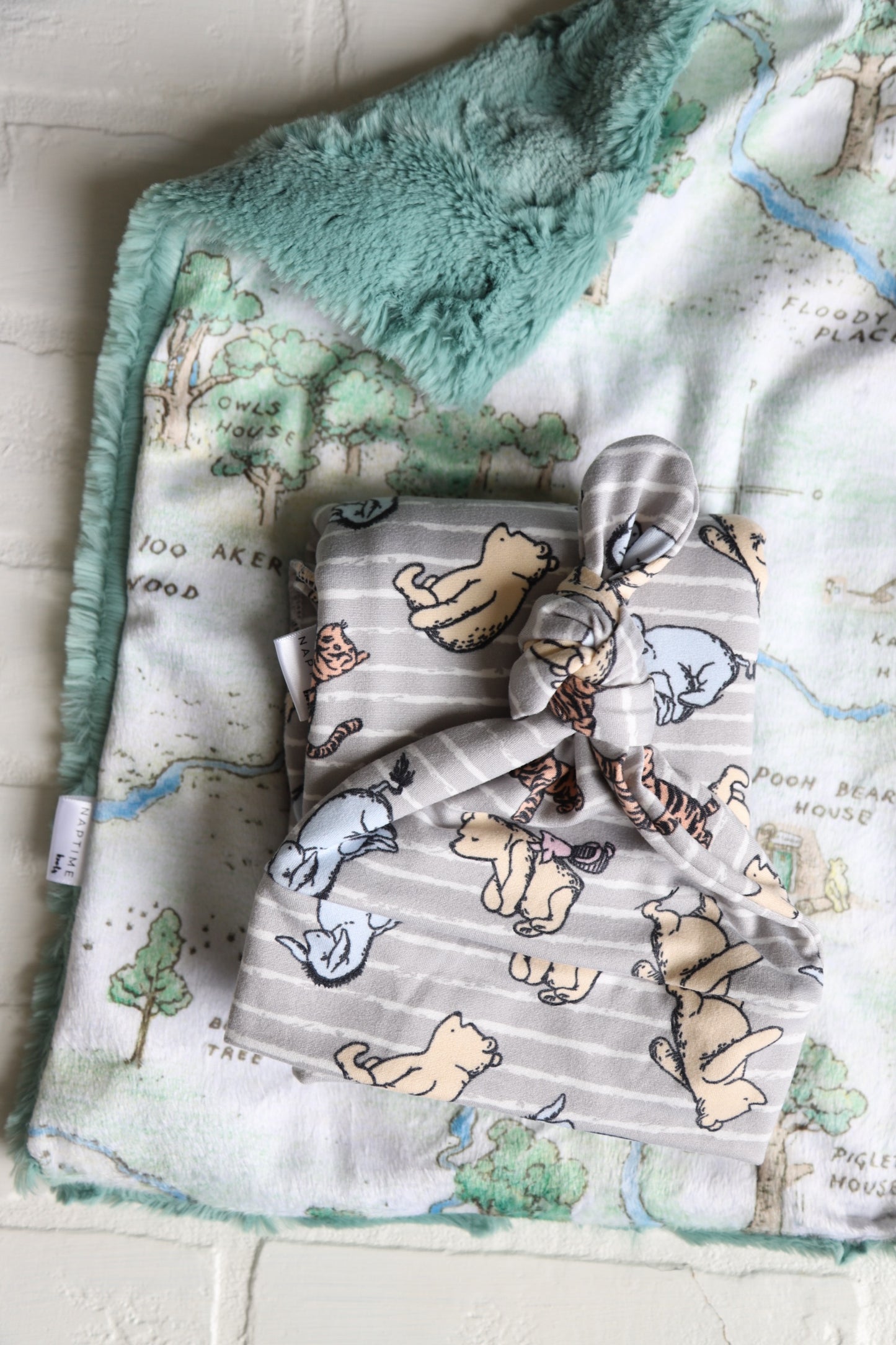 Winnie the Pooh Swaddle and Newborn Hat Set