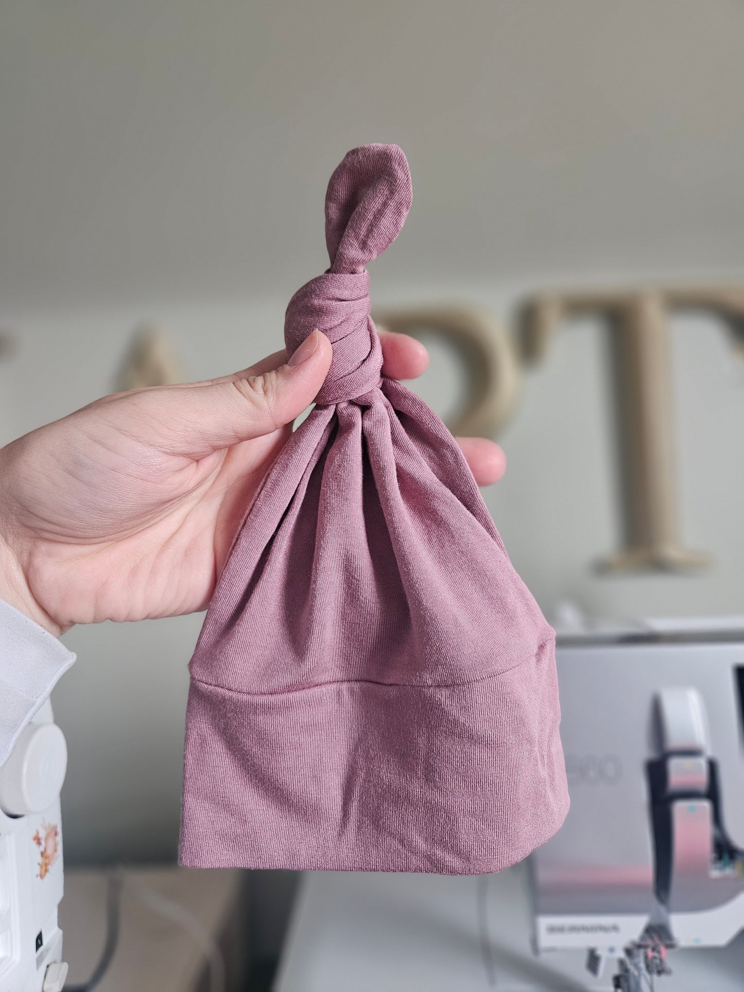Newborn- Single Top Knot Hat