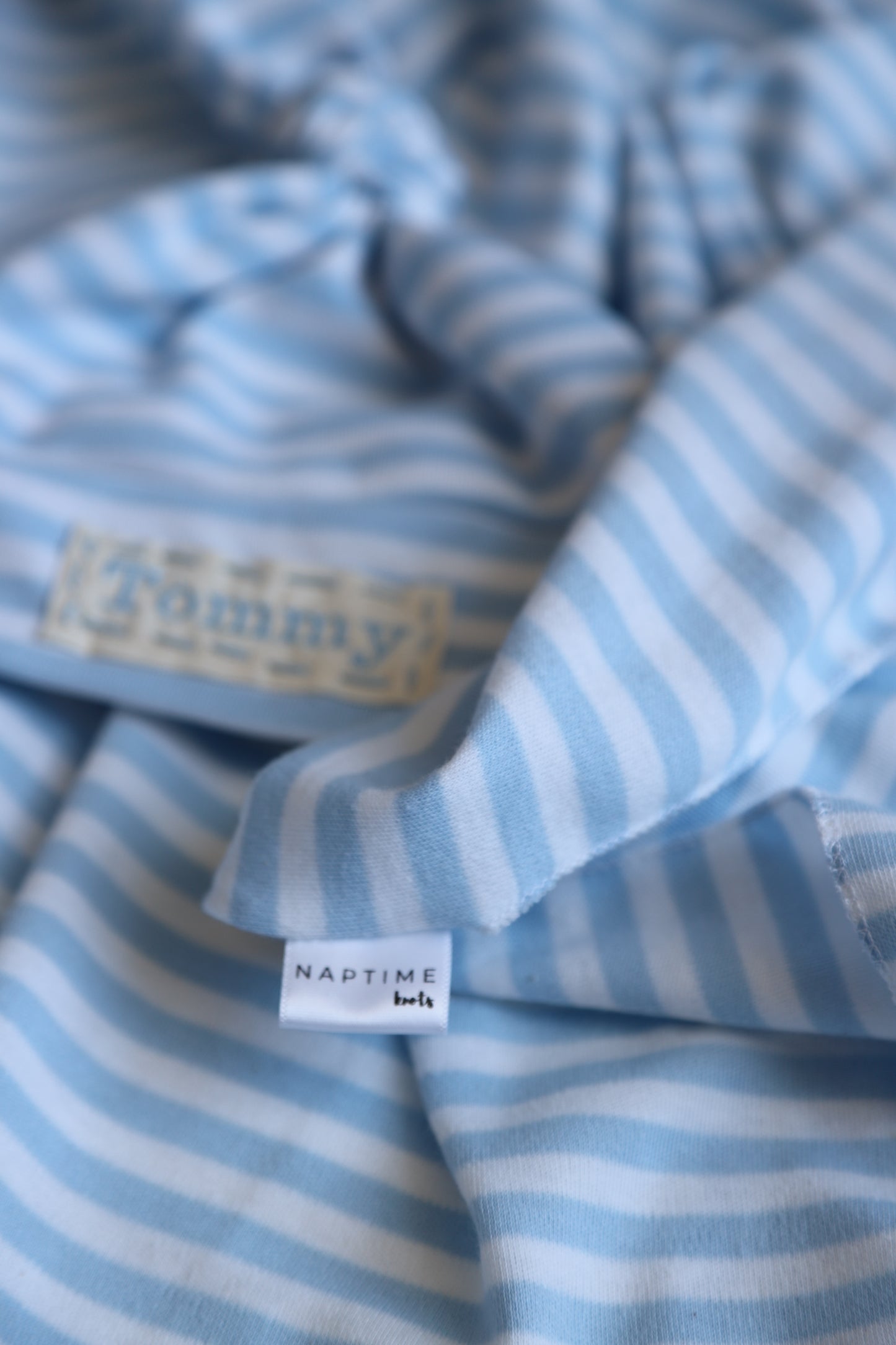 Pink Stripe or Blue Stripe Bamboo Hat/Swaddle Sets