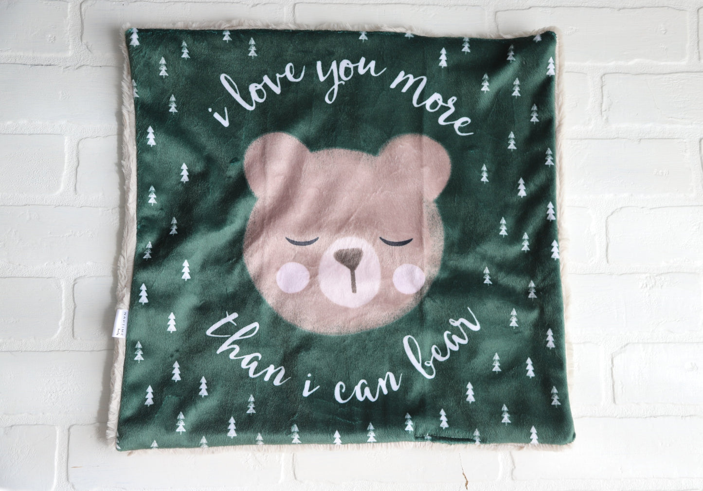I love you Beary Much Lovey Blanket