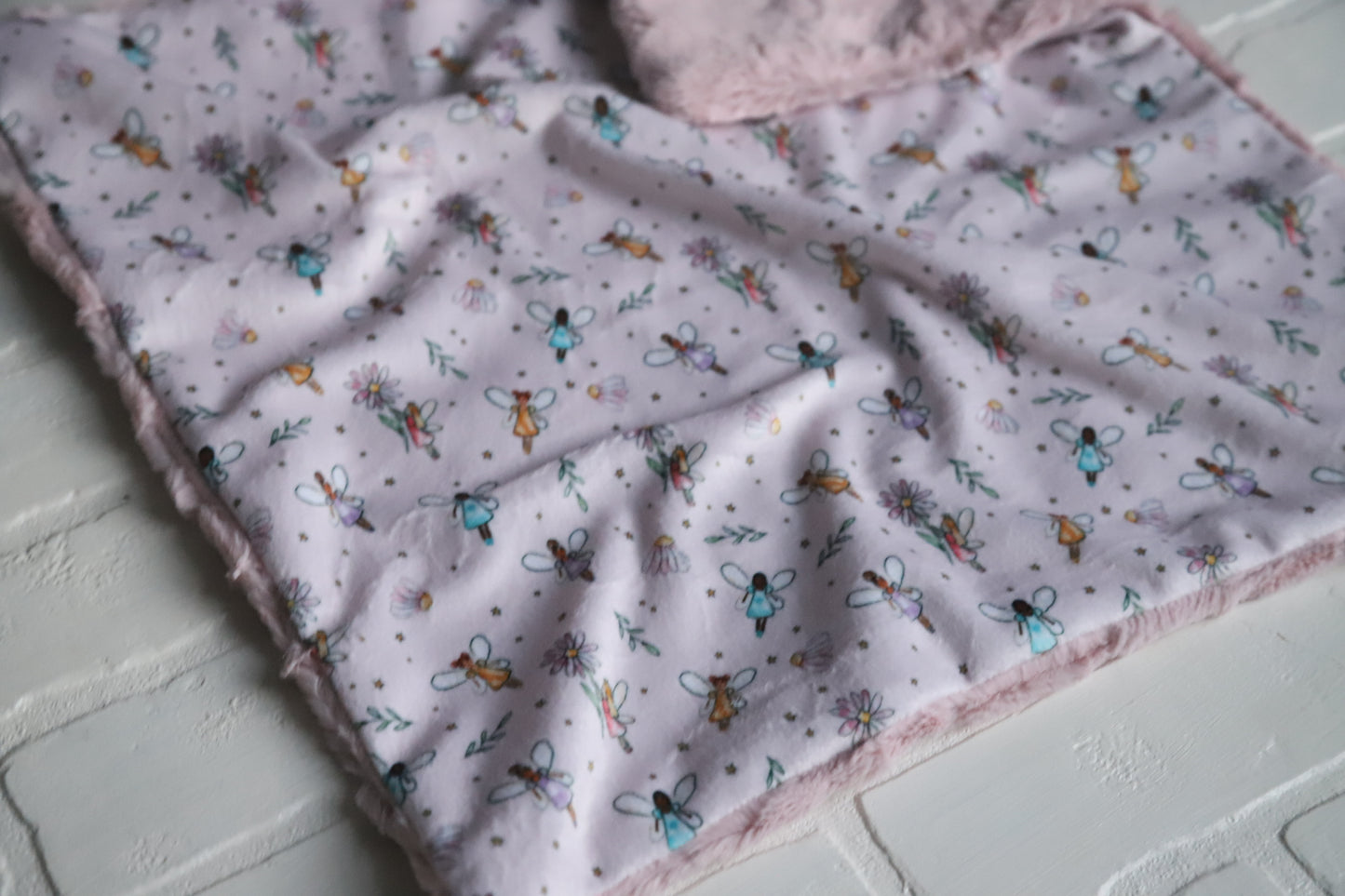 Purple Fairies Lovey Blanket