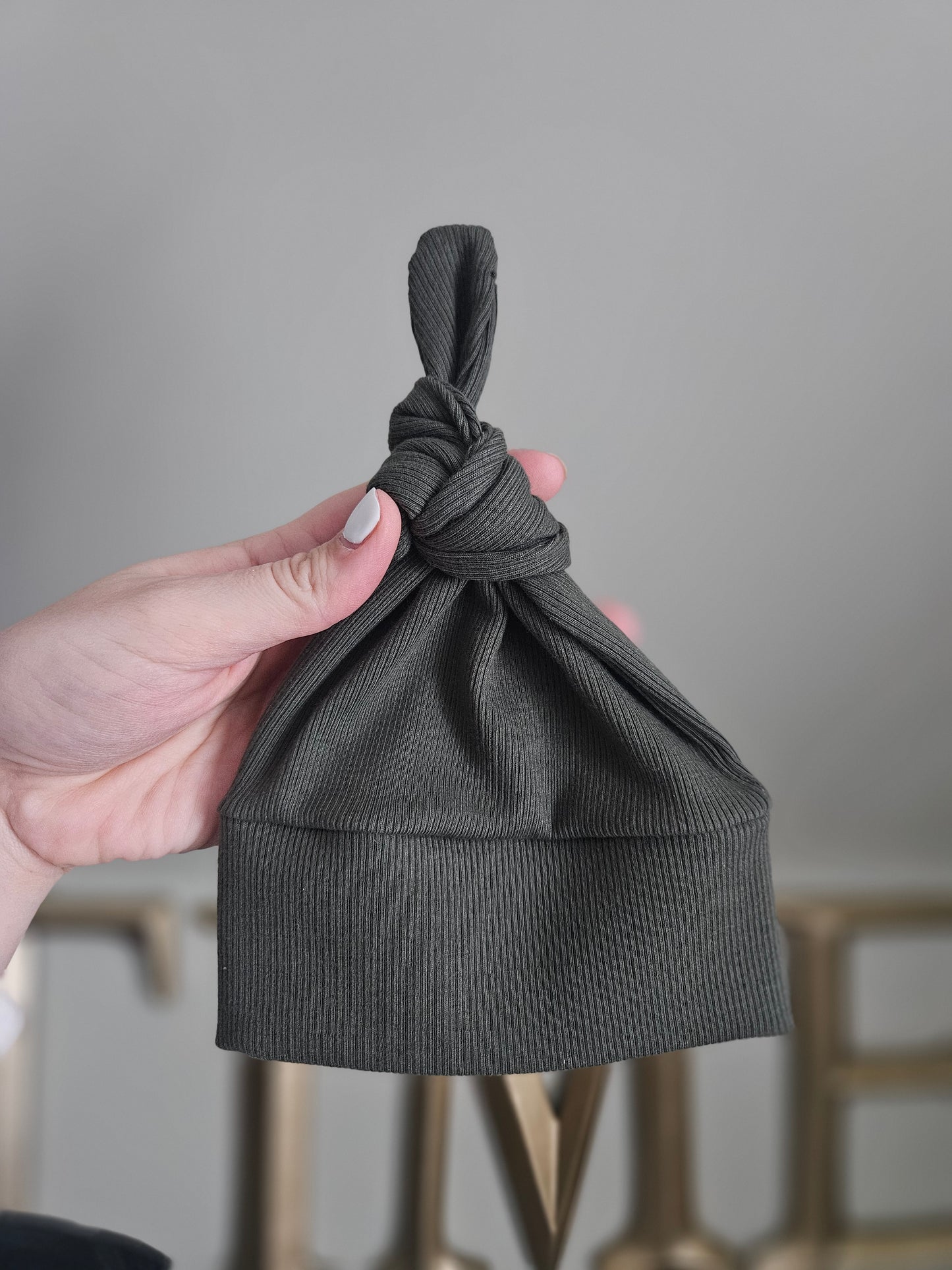 Newborn- Single Top Knot Hat
