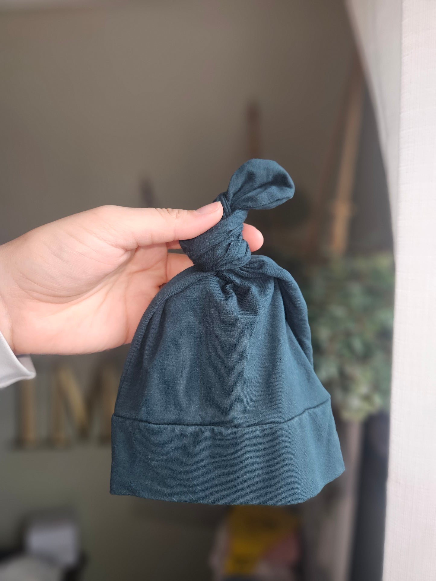 Newborn- Single Top Knot Hat