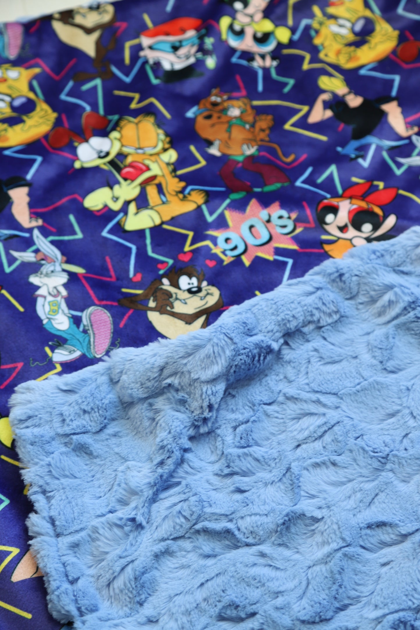 90's Cartoon XL Lovey Blanket (larger size)