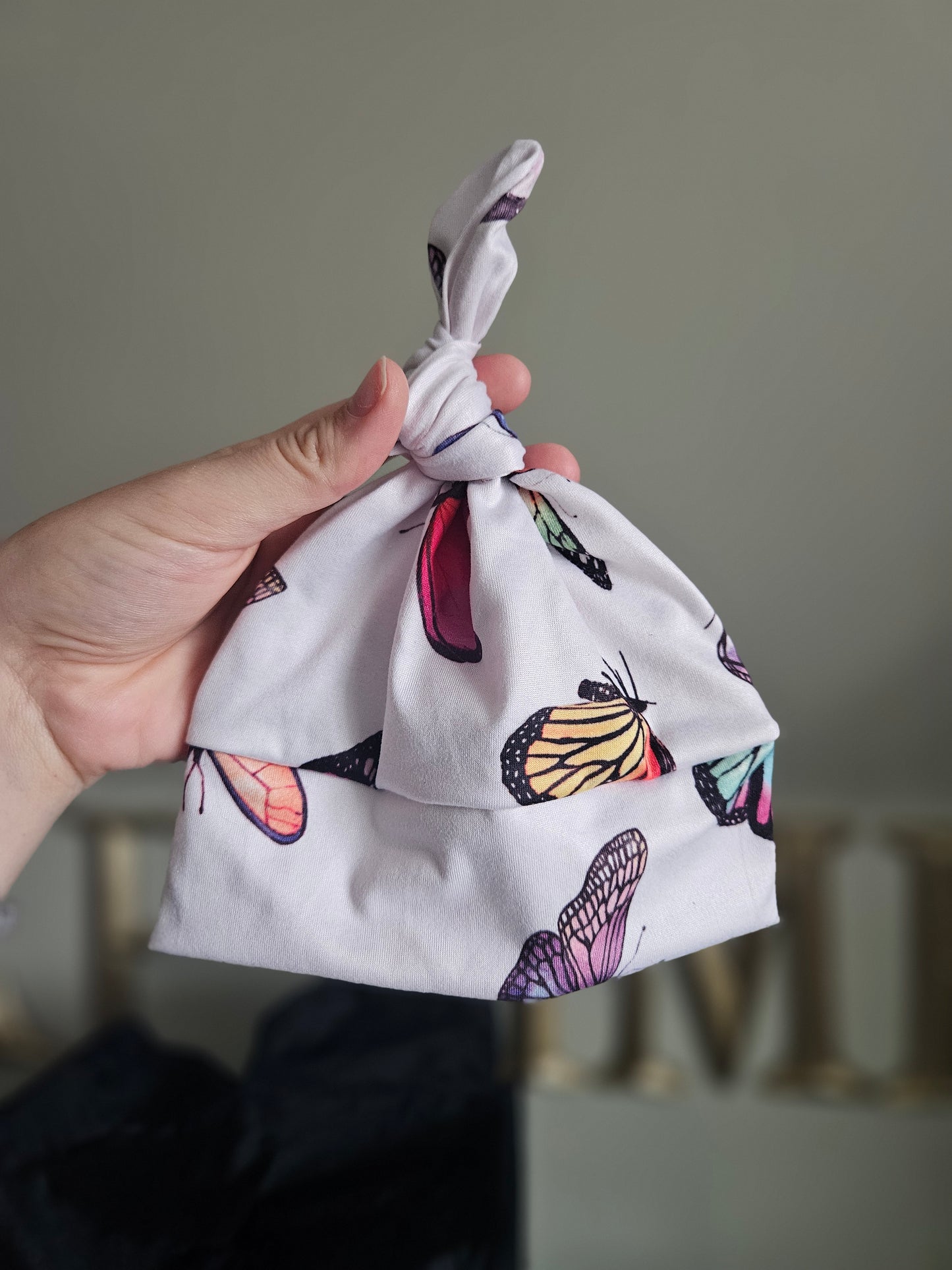 Butterfly Swaddle and Newborn Hat