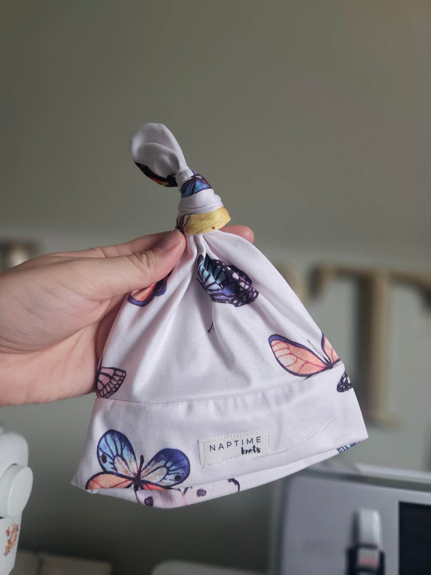 Newborn- Single Top Knot Hat