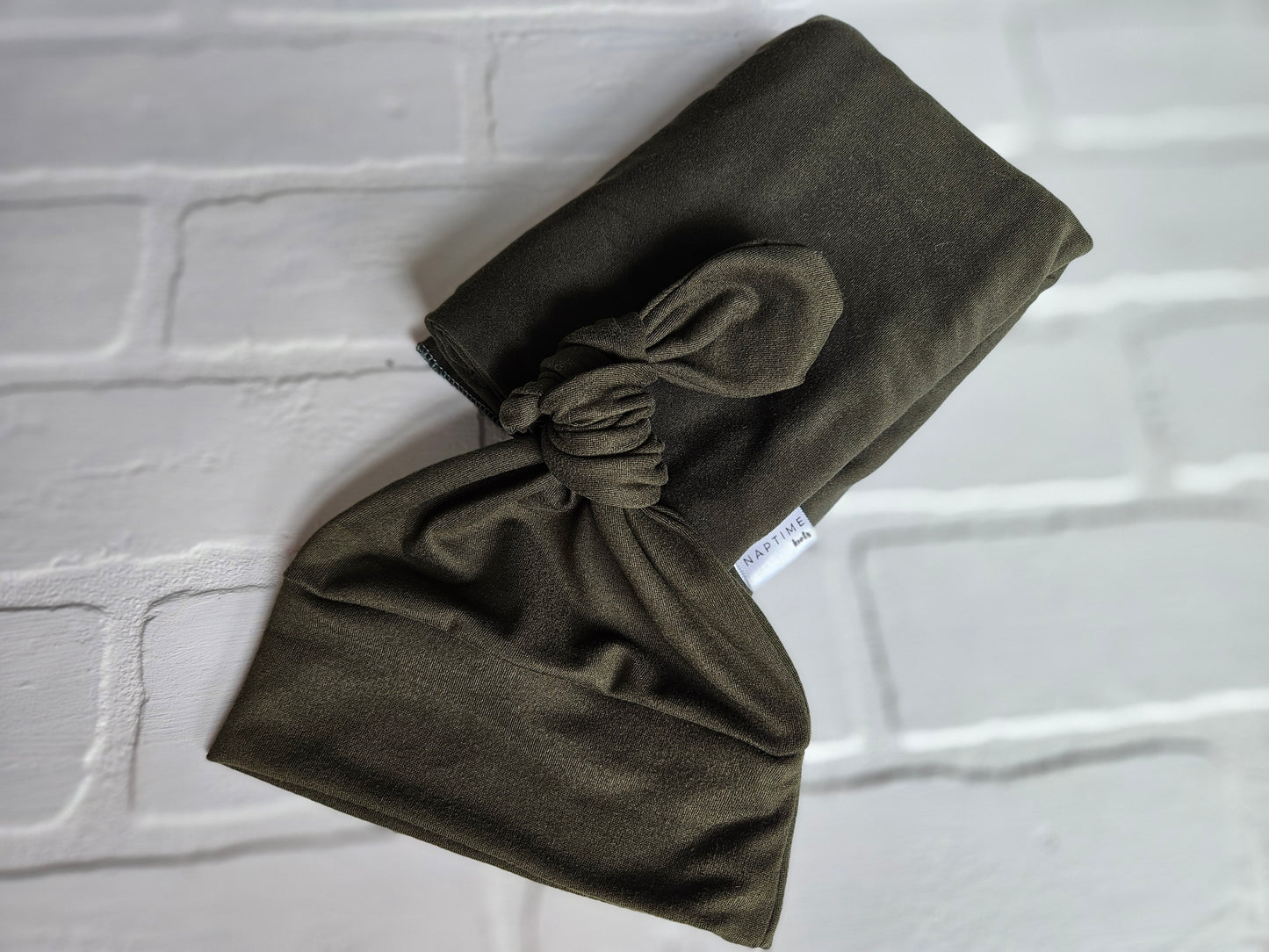 Olive Swaddle and Newborn Hat