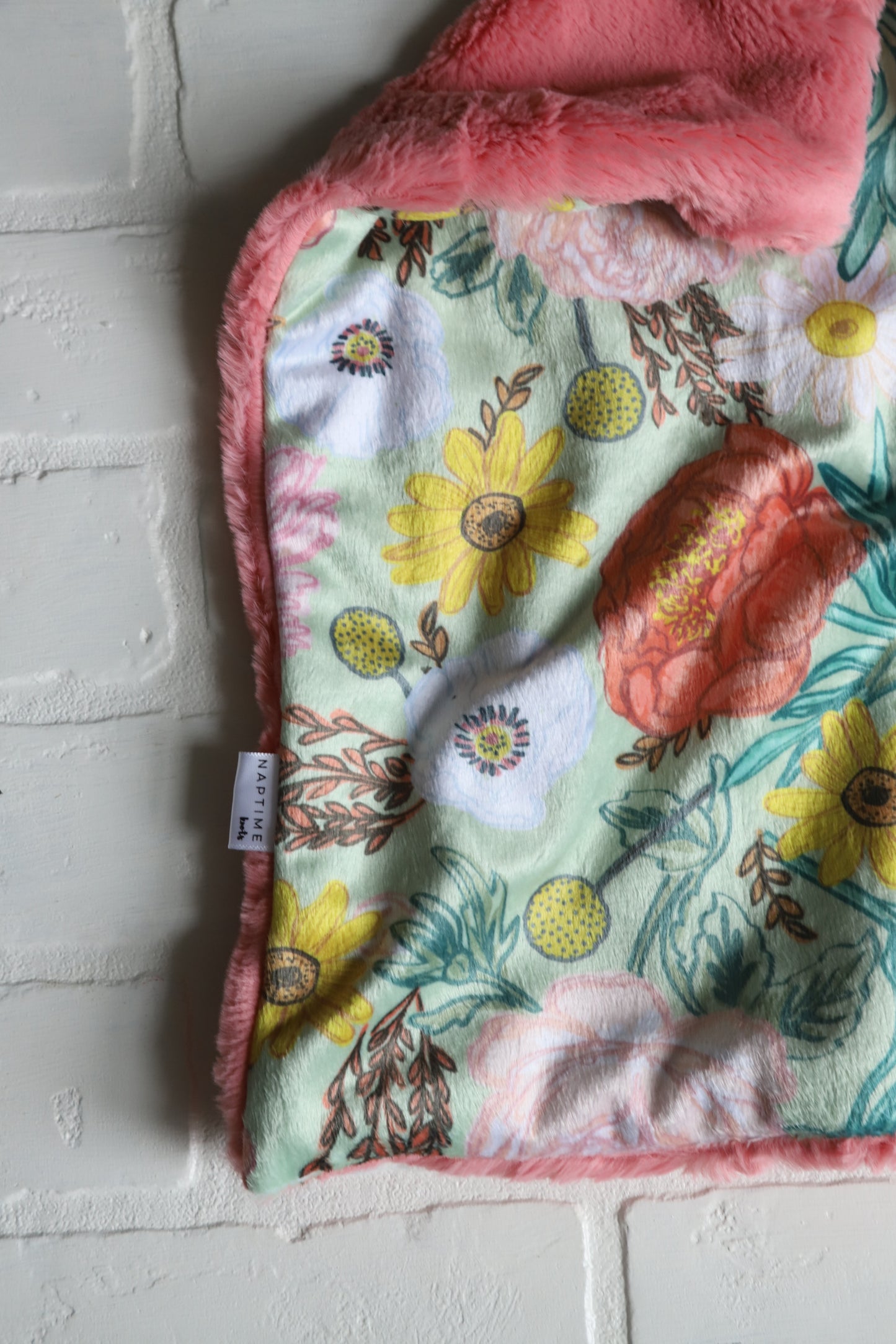 Vintage Boho Floral Lovey Blanket