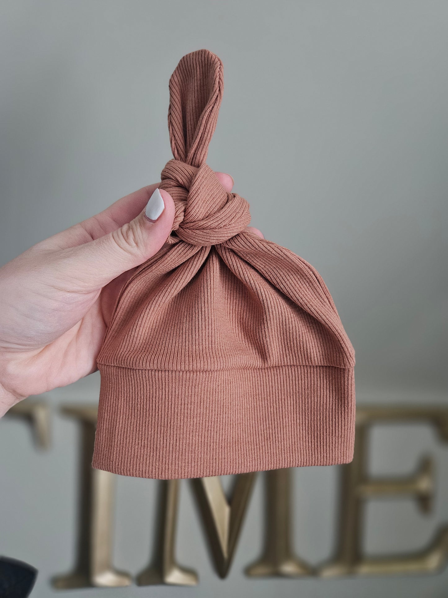Newborn- Single Top Knot Hat