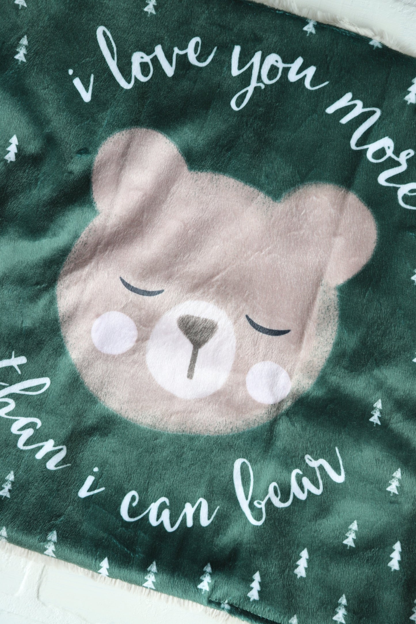 I love you Beary Much Lovey Blanket