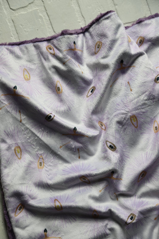 Purple Ballerina XL Lovey Blanket (larger size)