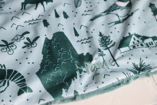 Maine Adventure Lovey Blanket