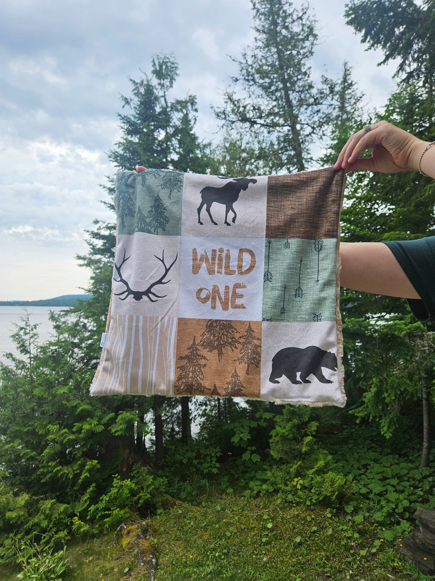 Wild One Deer Wildlife Lovey Blanket