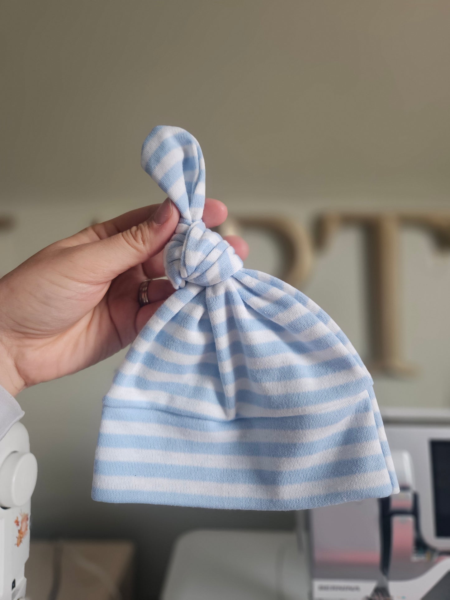 Newborn- Single Top Knot Hat