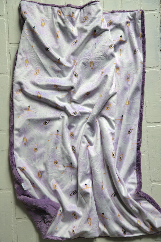 Purple Ballerina XL Lovey Blanket (larger size)