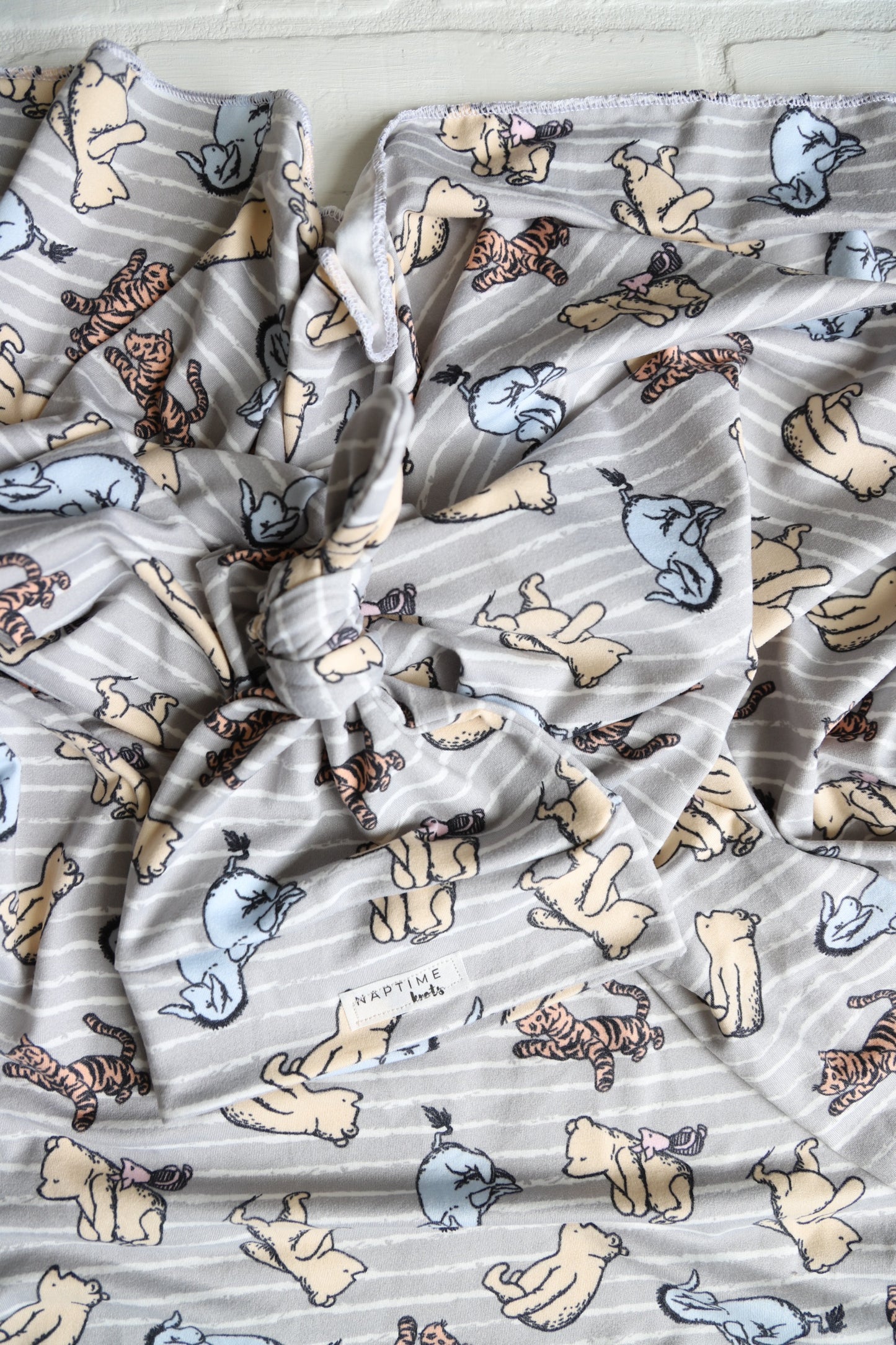 Winnie the Pooh Swaddle and Newborn Hat Set