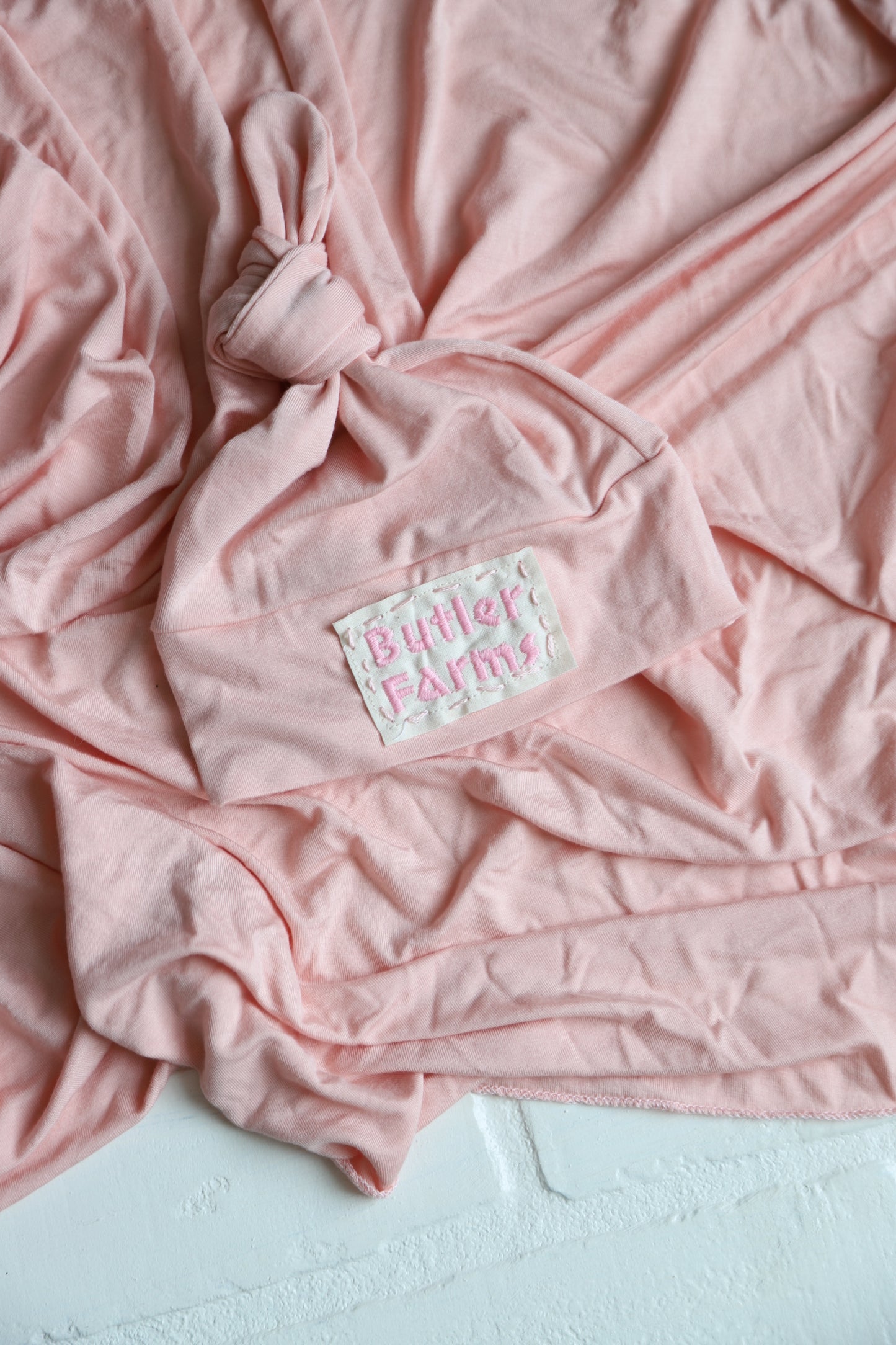 Blush Pink Bamboo Hat/Swaddle Sets