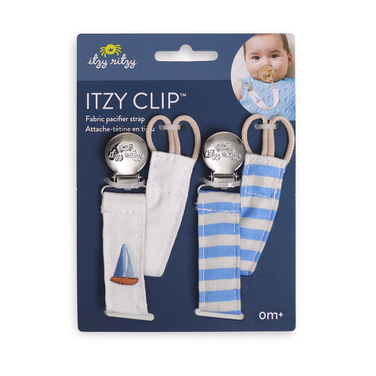 *NEW* Itzy Clip™ - Fabric Pacifier Strap: Bow