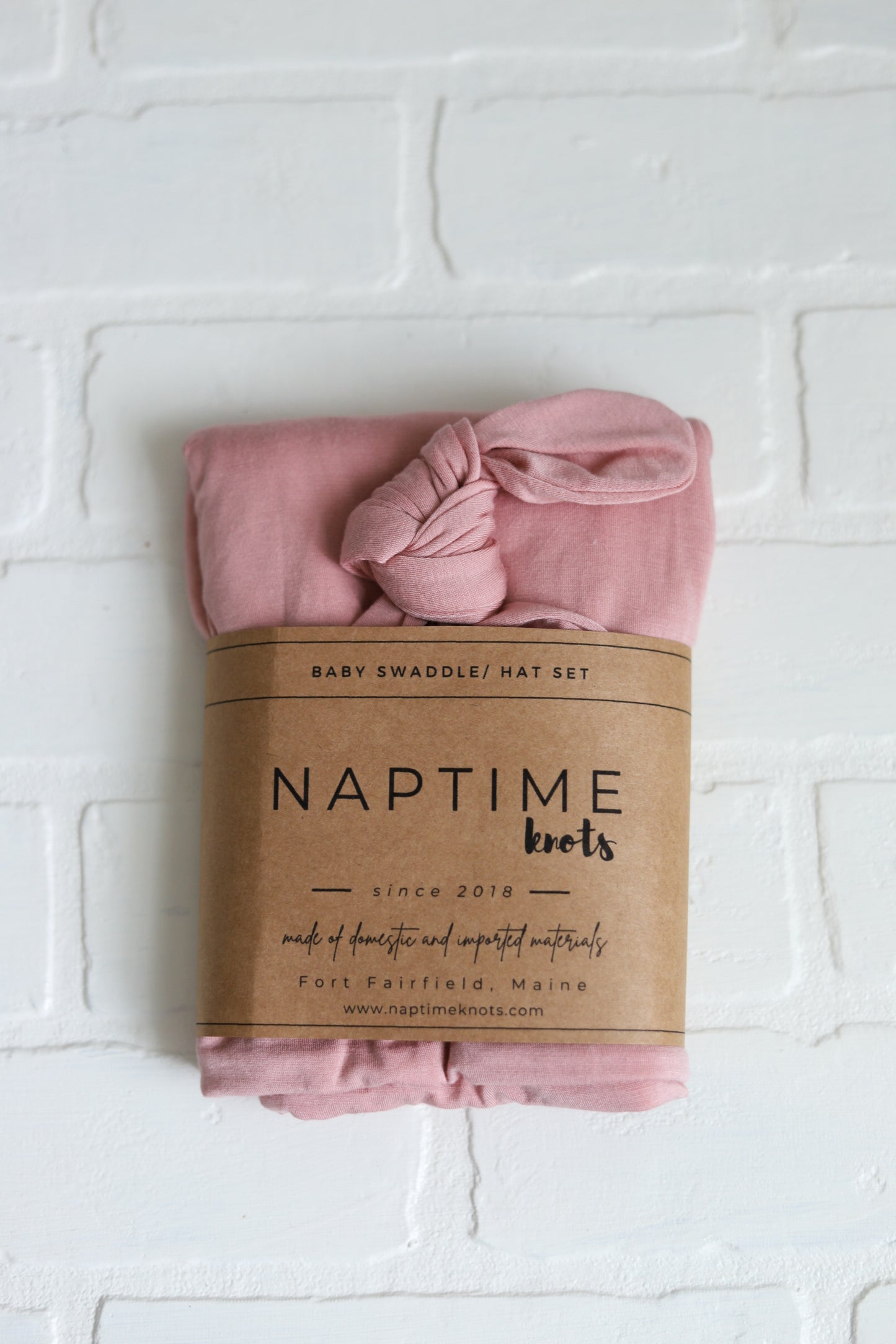 Bamboo NB Top Knot Hat/Swaddle Sets - Various Color Options!