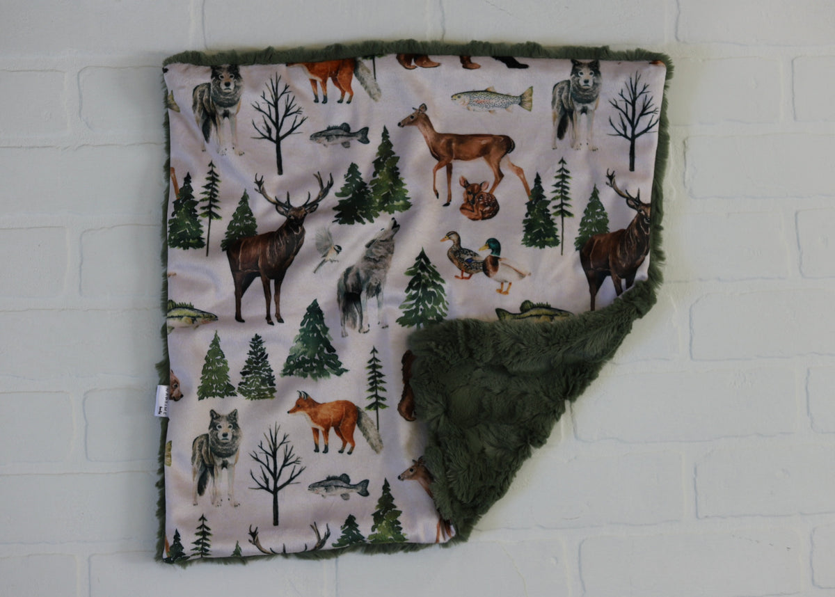 Woodland Animals Lovey Blanket