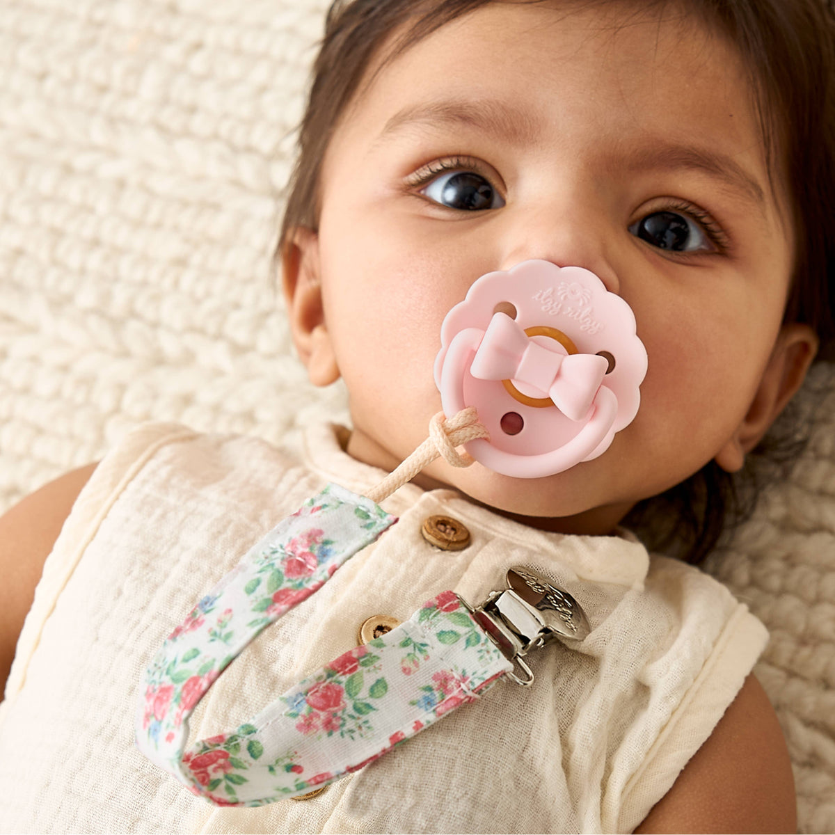 *NEW* Itzy Clip™ - Fabric Pacifier Strap: Bow