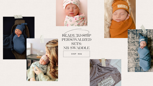 RTS: Personalized Top Knot Hats - various options