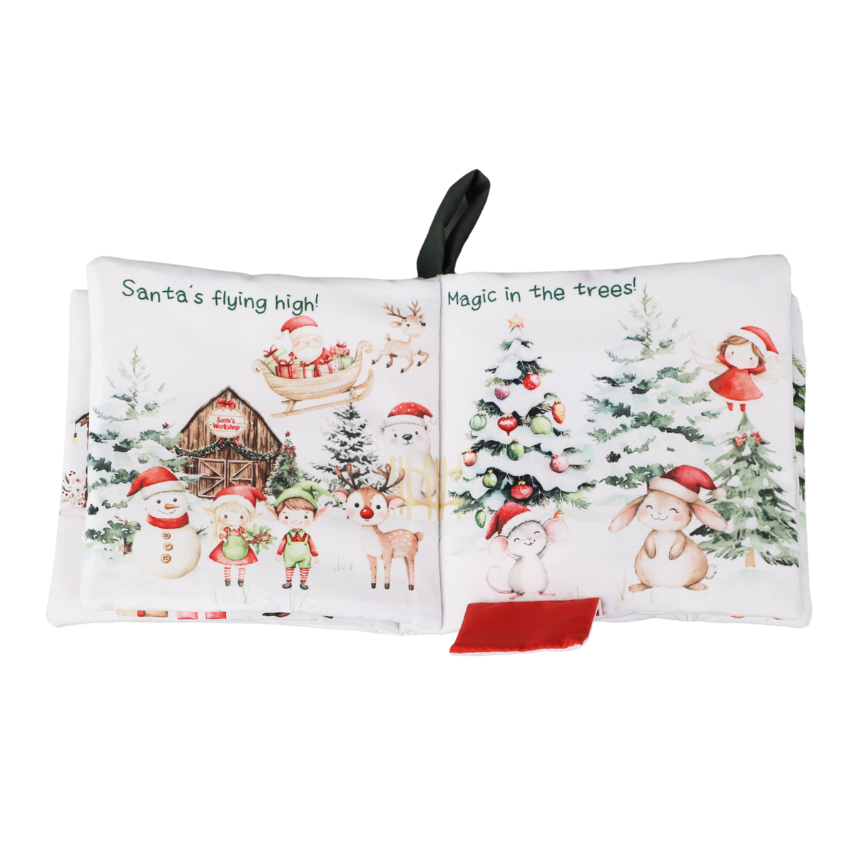 Christmas Friends – 10-Page Crinkle Cloth Book for Babies