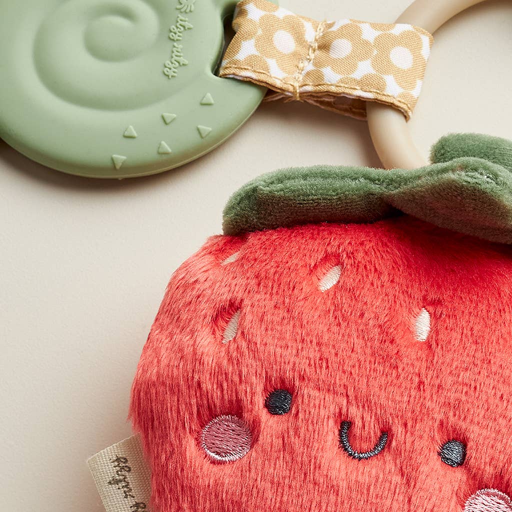 *New* Itzy Pal™ Plush + Teether: Strawberry