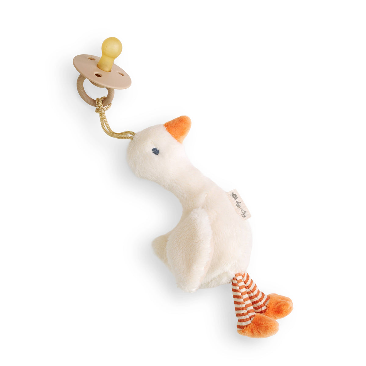 *NEW OPTIONS* Bitzy Pal Natural Rubber Pacifier & Plush: Bear