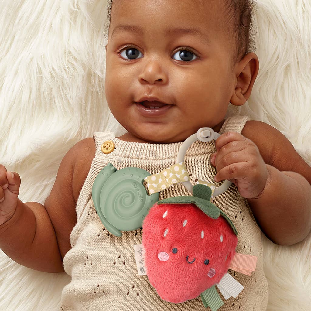 *New* Itzy Pal™ Plush + Teether: Strawberry