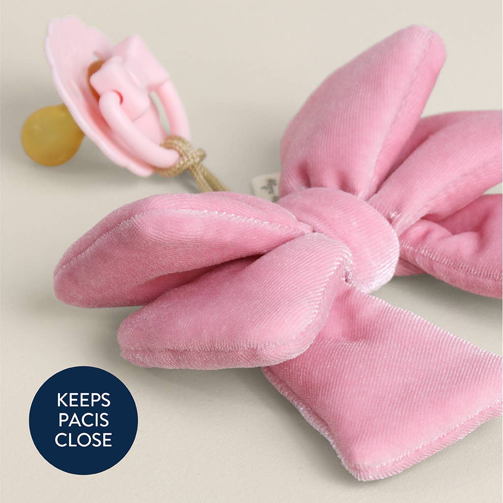 *NEW OPTIONS* Bitzy Pal Natural Rubber Pacifier & Plush: Bear